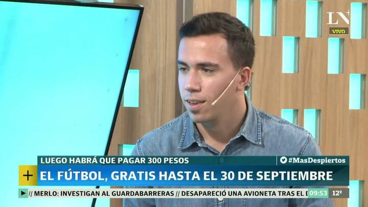 El fútbol, gratis hasta el 30 de septiembre