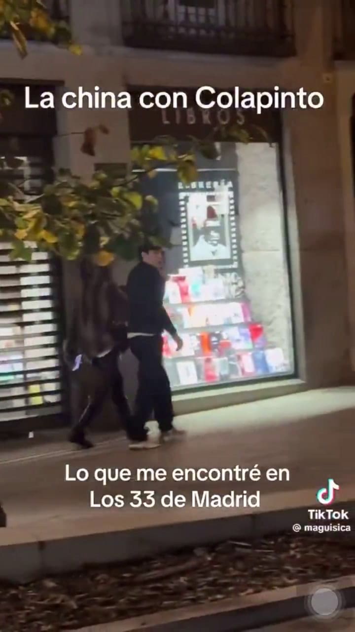 Colapinto y la China Suárez juntos en Madrid