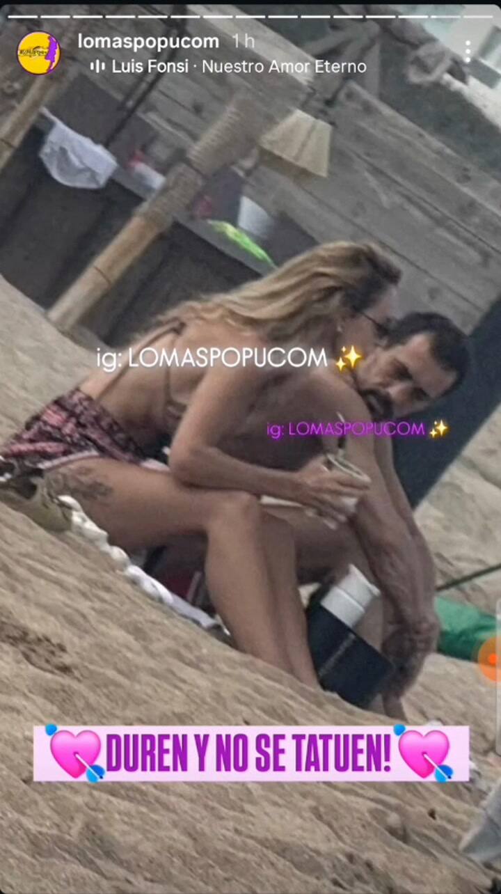 Sabrina Rojas y José Chatruc, enamorados y a los besos en Punta del Este
