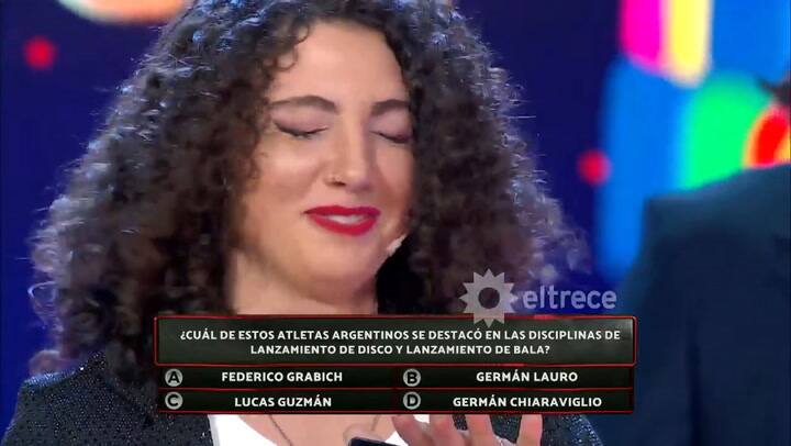 Mariana ganó el millón en los 8 escalones y festejó como nadie