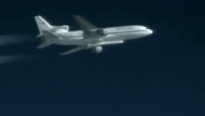 La NASA mostró cómo es el lanzamiento de un cohete Pegasus XL