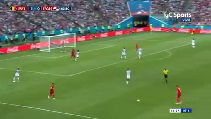 El segundo gol de Bélgica contra Panamá - Fuente TyC Sports
