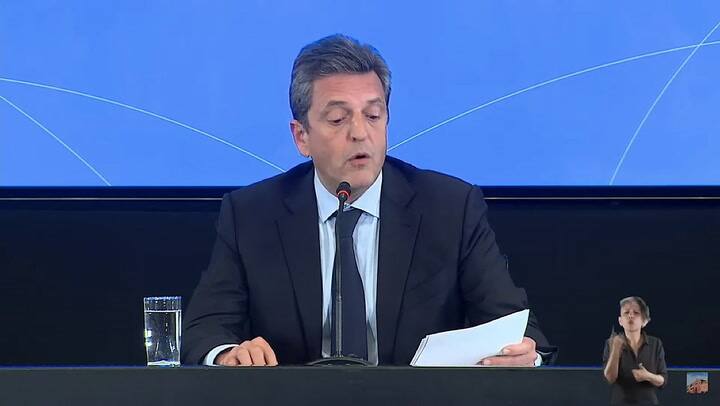 Massa anuncia las medidas económicas: orden fiscal