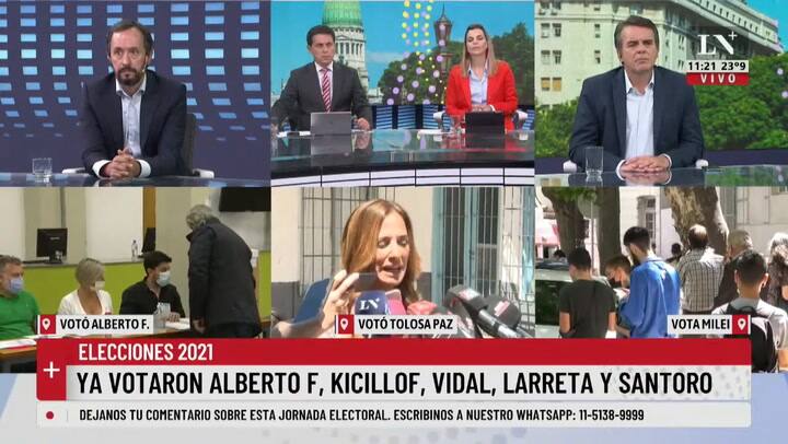 Votó Victoria Tolosa Paz en La Plata