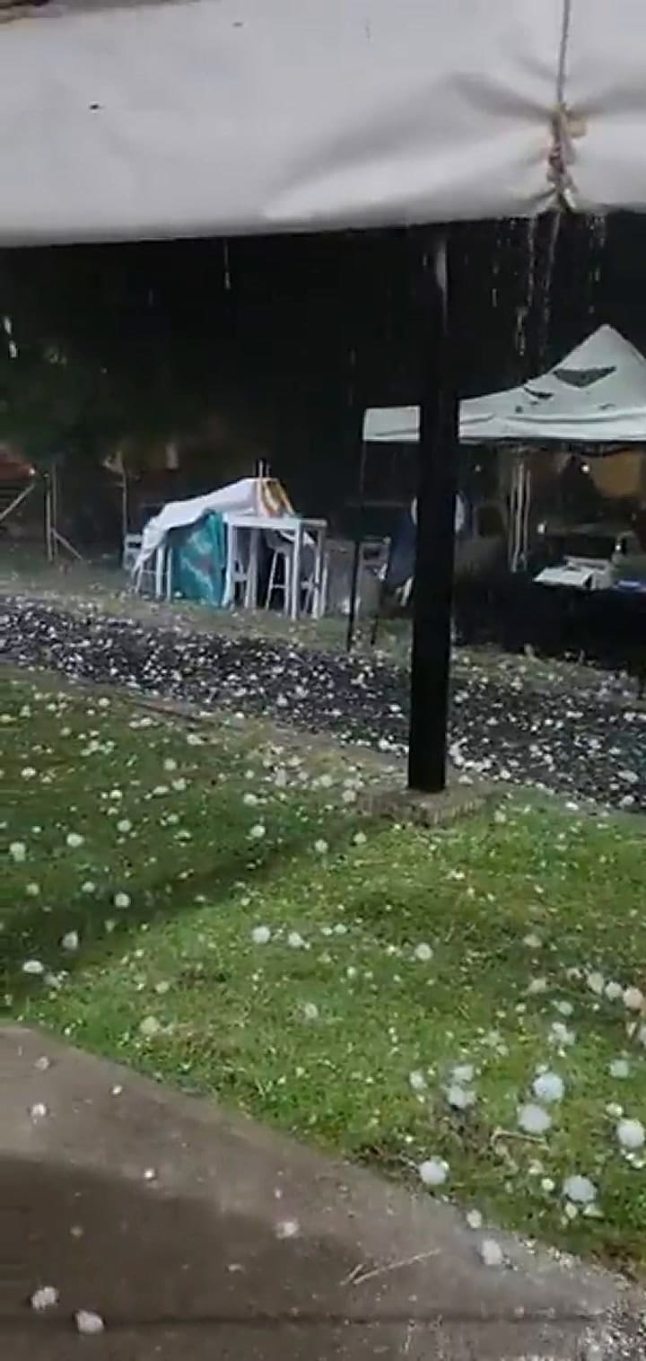 Fuerte temporal en Villa Mercedes
