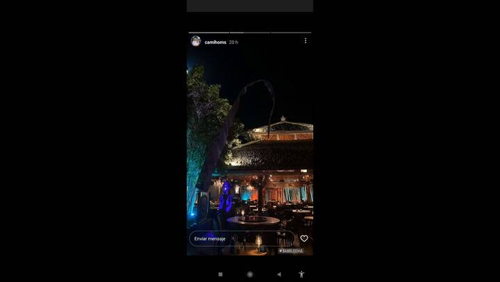 Camila Homs de vacaciones