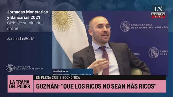 Javier Milei tildó de “saqueador” a Martín Guzmán