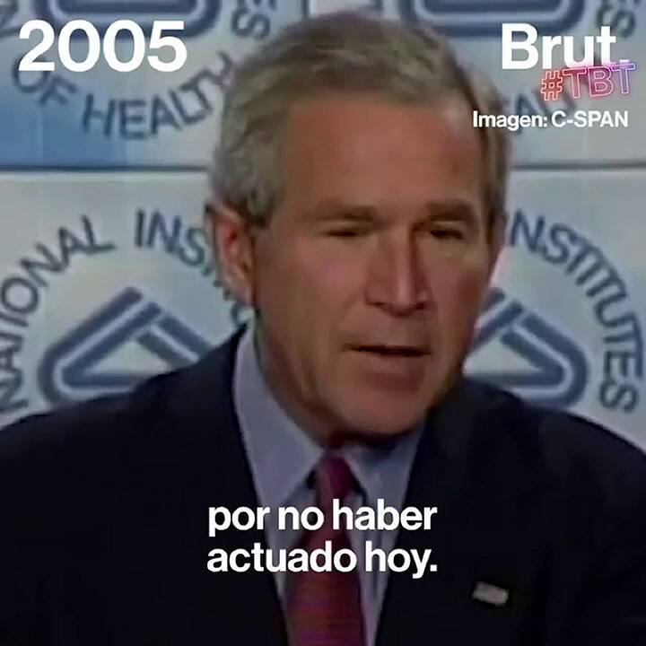 Bush advierte en 2005 que esperar a que aparezca una pandemia será muy tarde