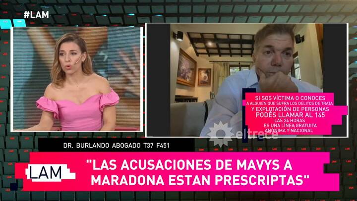 Burlando criticó a Mavys por su 'doble discurso' y lo cruzaron en vivo