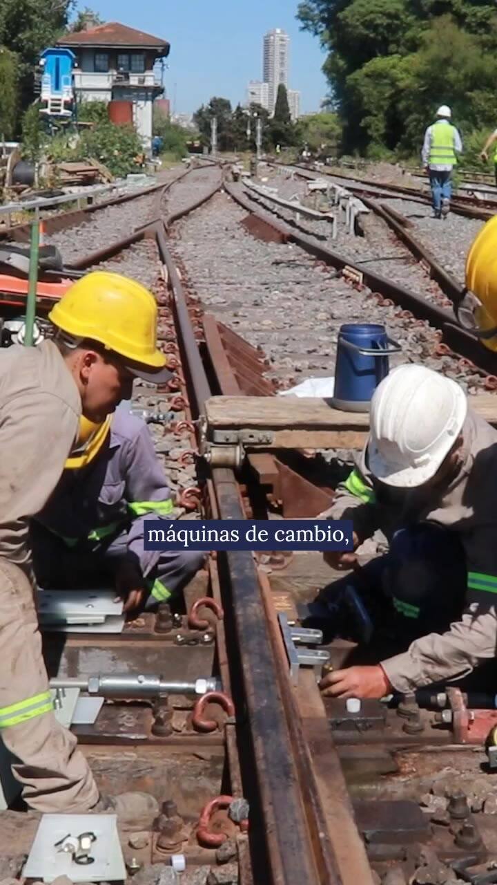 Obras de renovación del tren Mitre