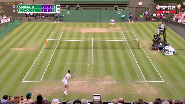 La caída de Djokovic ante Cobolli en Wimbledon