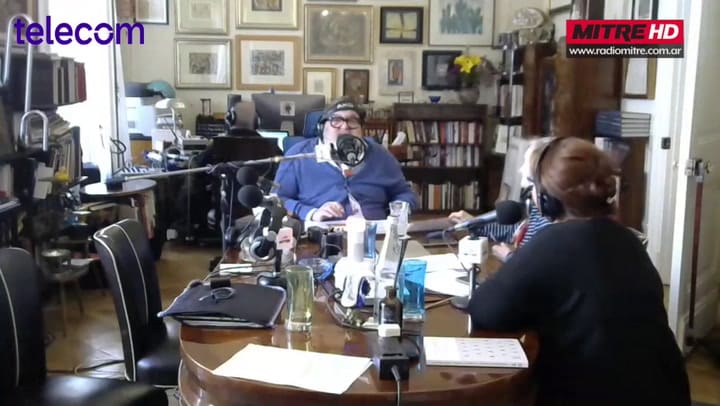 La emotiva despedida de Nicolás Wiñazki a Magdalena Ruiz Guiñazú (Video: Radio Mitre)