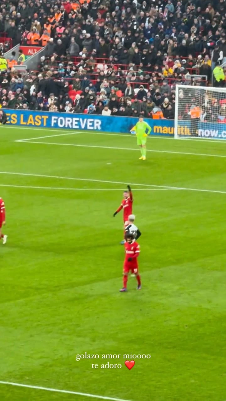 La dedicatoria de Alexis Mac Allister a su novia