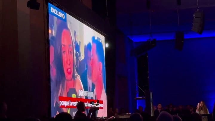 Abuchearon un video de Villarruel en La Derecha Fest