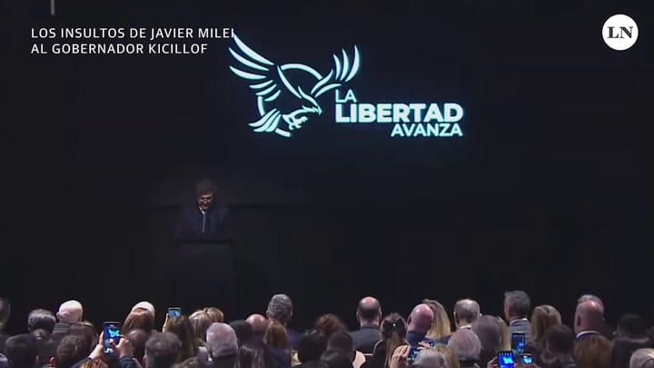 Qué dijo Javier Milei de Axel Kicillof en La Plata