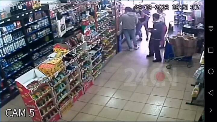Violento robo en un supermercado de Vicente López