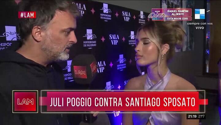 Los gritos de la mamá de Julieta Poggio a un notero por las preguntas que le hizo a su hija: “Sos un pel***”
