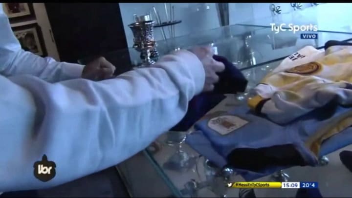 Messi muestra su museo y habla sobre el Real Madrid - Fuente: TyC Sports