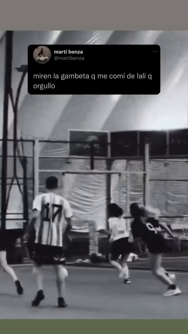 Lali Espósito jugó un partido de fútbol en Qatar y demostró su magia dentro de una cancha