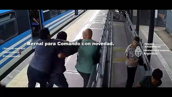 Así fue el robo frustrado por los pasajeros del tren