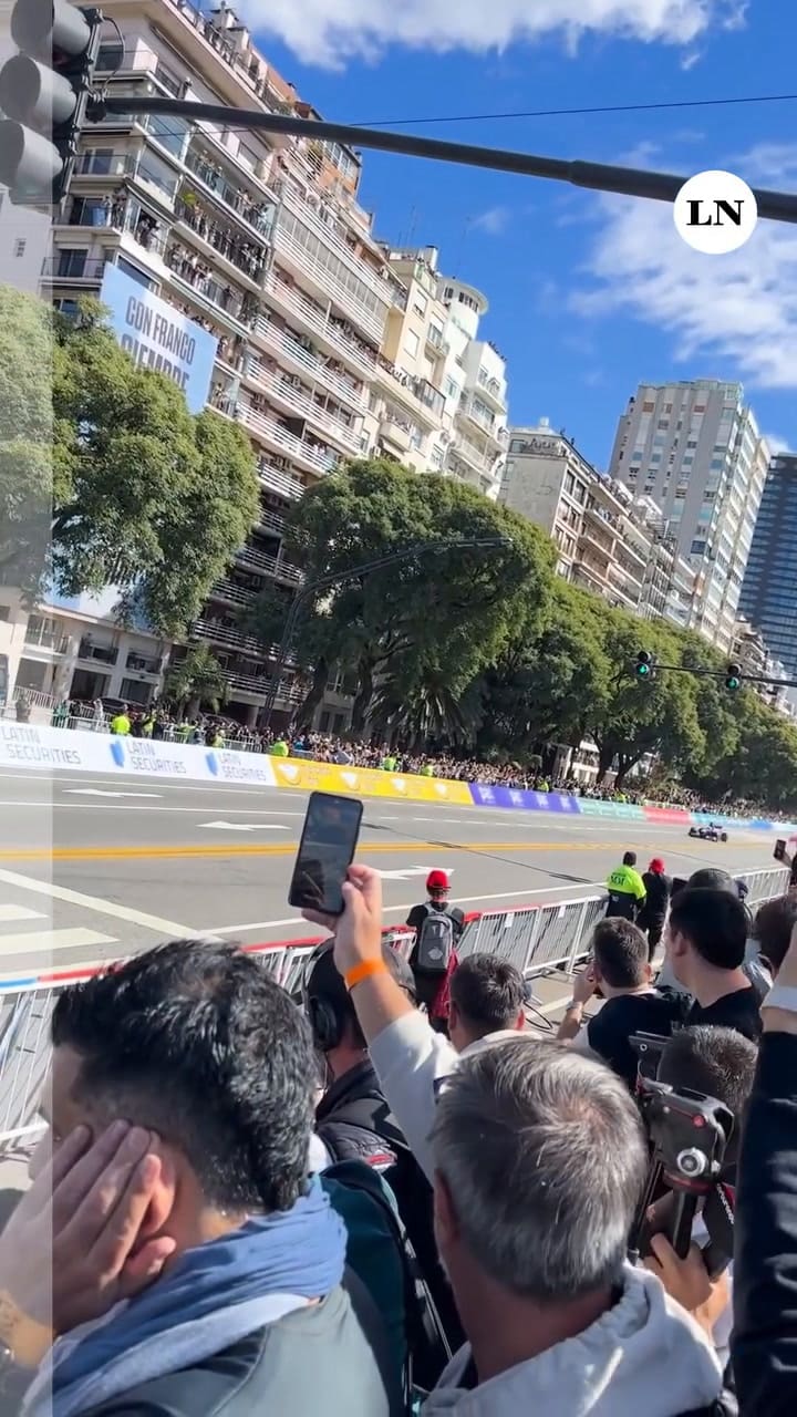 La primera pasada de Colapinto en su F1
