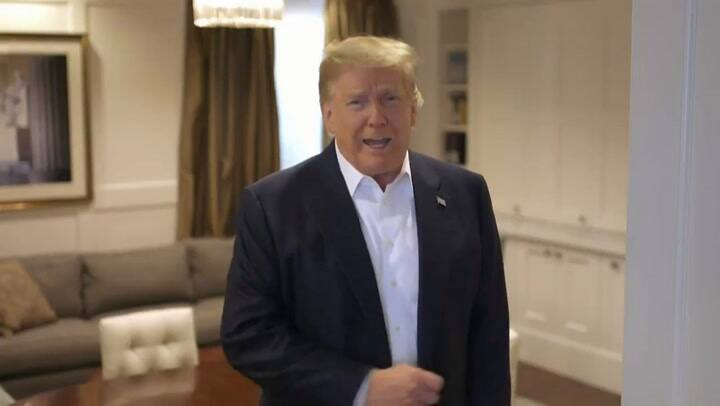 Trump dice que 'aprendió mucho sobre covid' y hace breve paseo en auto - Fuente: AFP