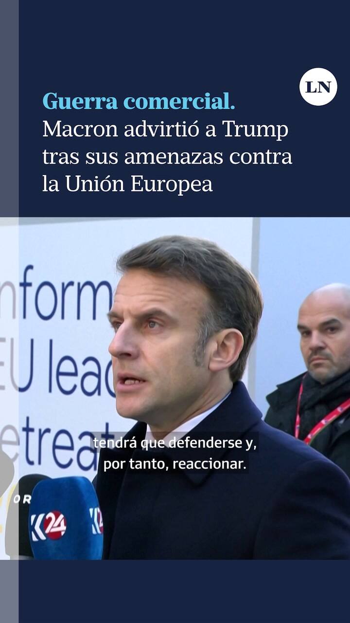 Macron advirtió a Trump tras sus amenazas contra la Unión Europea