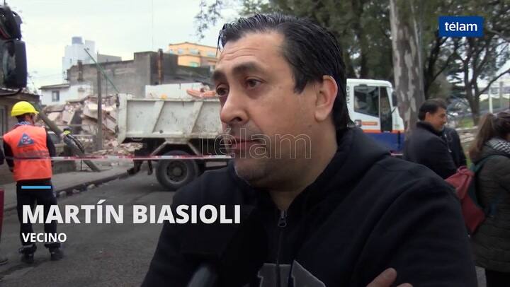 Se derrumbó un edificio de ocho pisos en construcción sin causar víctimas - Fuente: télam
