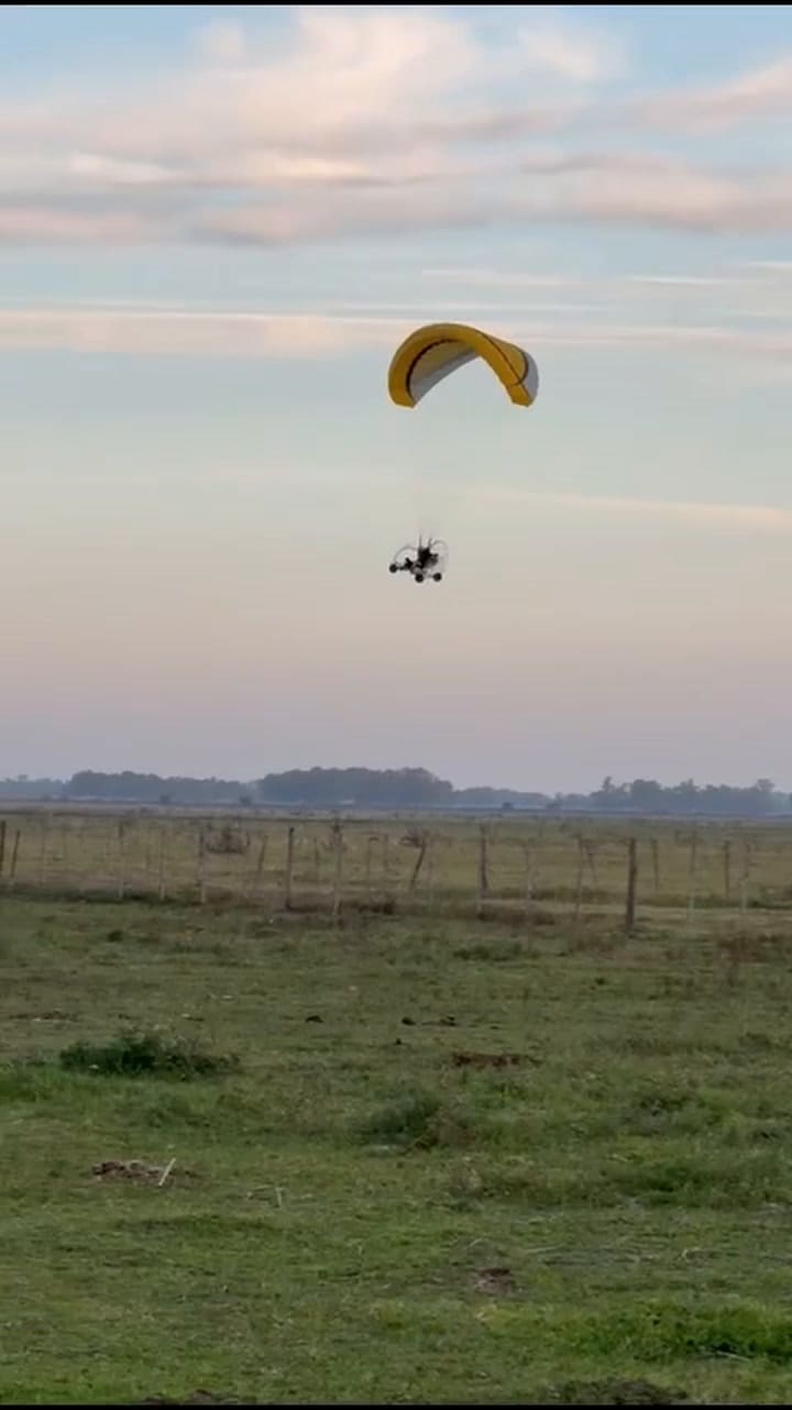 Vuelo de bautismo en paratrike