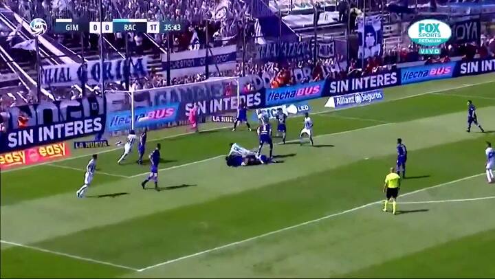 El gol del Pulpo González para que Racing derrote 1-0 a Gimnasia.