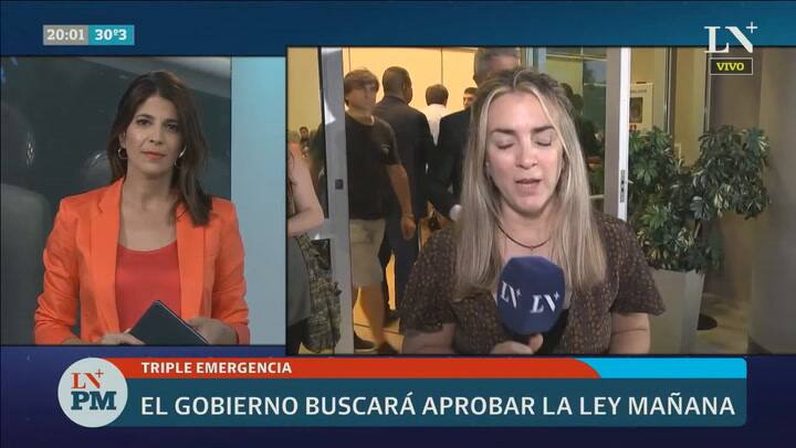 Imágenes del móvil de LN+ desde el Congreso