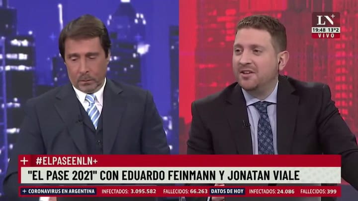 El pase de factura entre Feinmann y Jony Viale