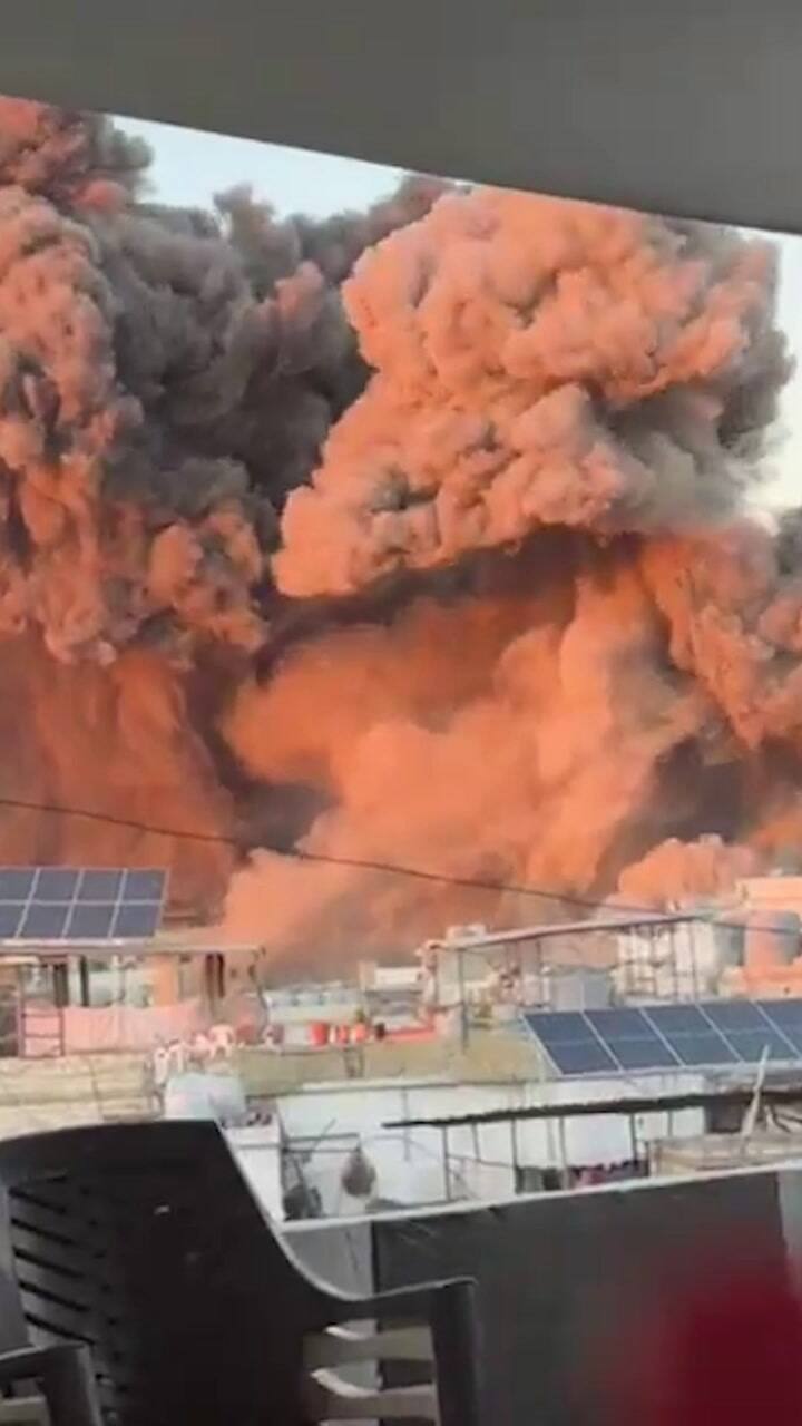 Gran explosión en el sur de El Líbano