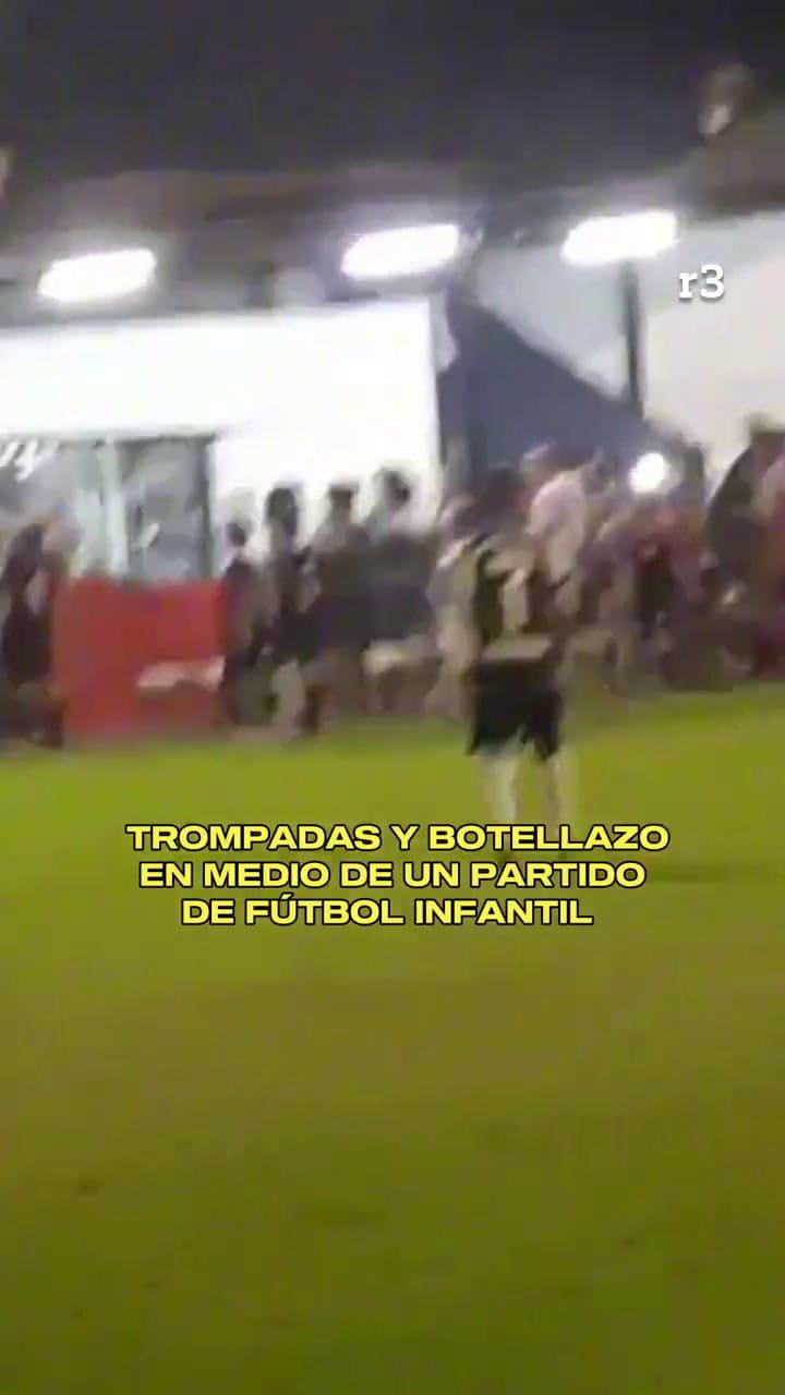 Pelea en un partido de fútbol infantil en Rosario