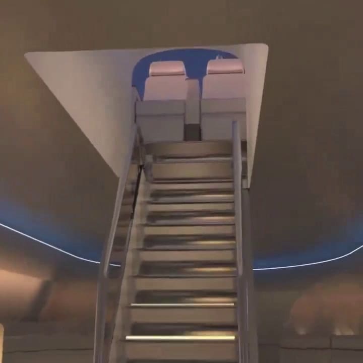 Así son la cúpulas de vidrio que planean poner en aviones comerciales