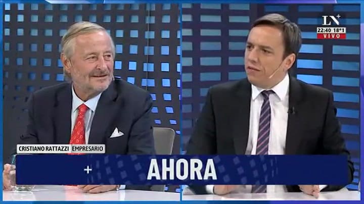 Cristiano Rattazzi: “Es increíble que la gente siga votando a un grupo de gente que le afana todos los días”