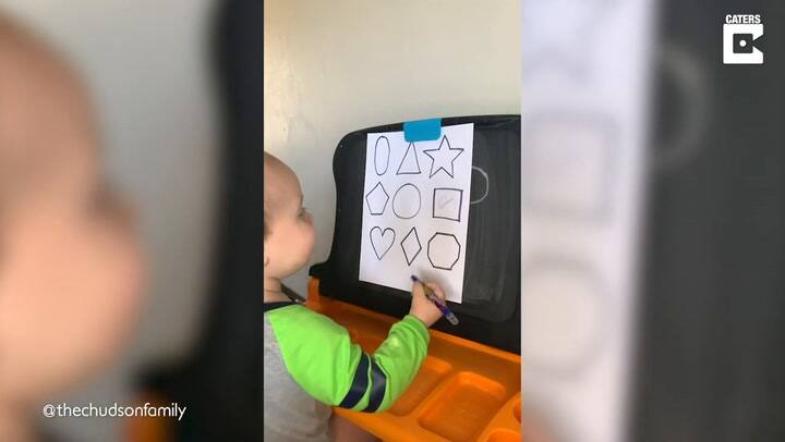 Tiene un año y sorprende por su capacidad para identificar diferentes formas