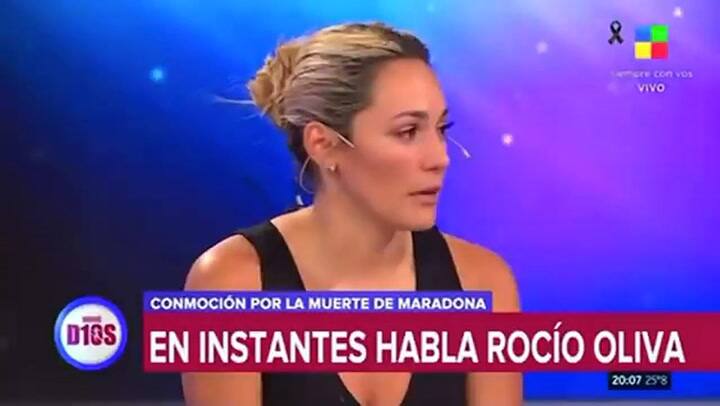 Rocío Oliva, sobre la muerte de Diego Maradona: 'Necesito despedirme de él' - Fuente: América TV