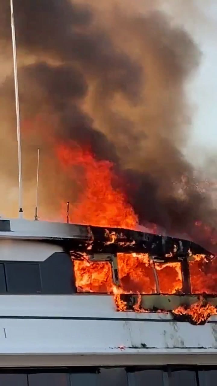 se incendió el barco de lujo de José Luis Manzano en Saint-Tropez