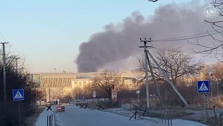 Explosiones en Lviv