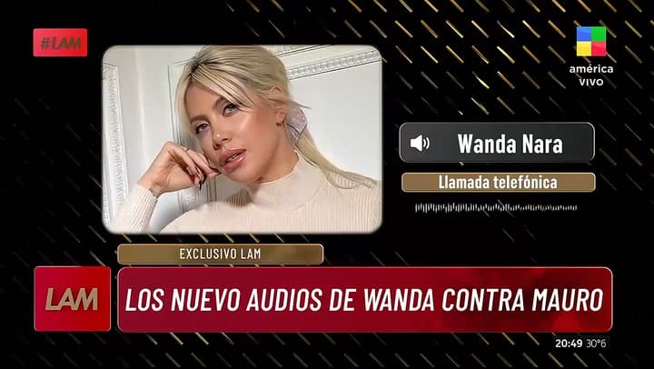 Los explosivos nuevos audios de Wanda Nara