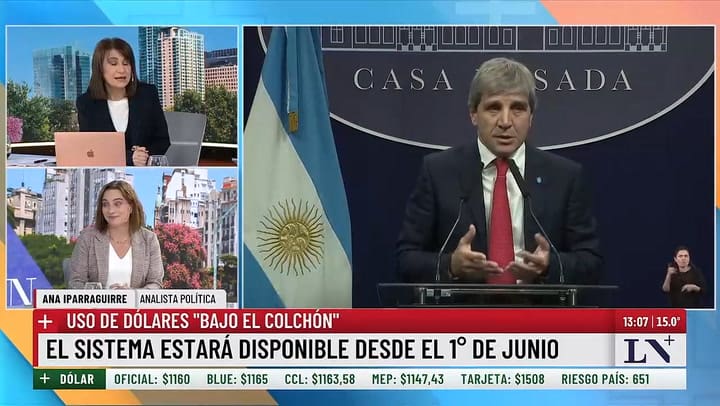 Maria Castiglioni explica sobre los dólares bajo el colchón