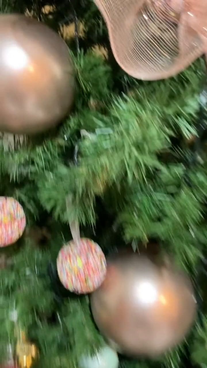 La manera única en que una usuaria de internet adornó su árbol de Navidad