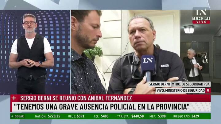 El cruce entre Luis Novaresio y Sergio Berni