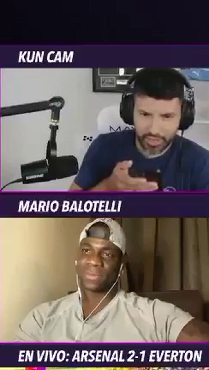 El Kun Agüero le envió un mensaje de audio a Riquelme a raíz del interés de Balotelli