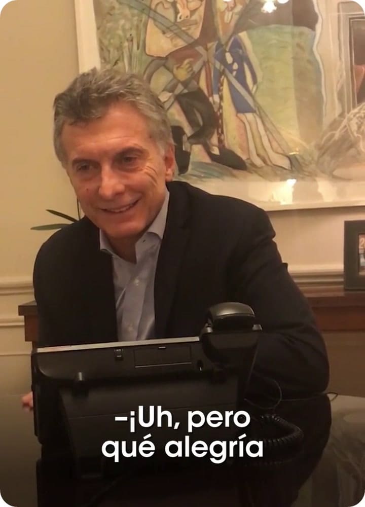 El llamado de Mauricio Macri al Payaso Santiago