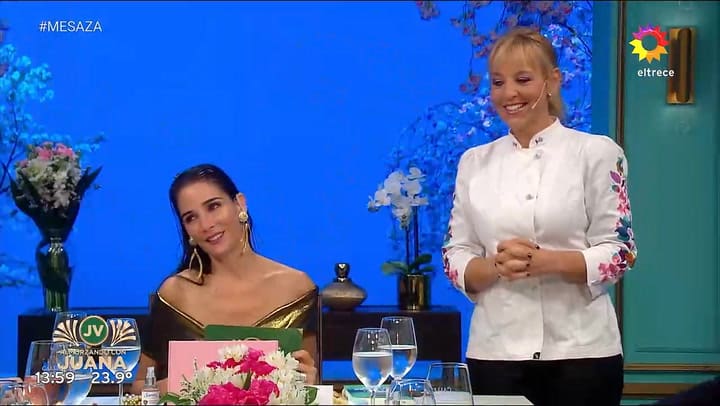 El detalle que le marco Juana Viale a Jimena Monteverde por su menu