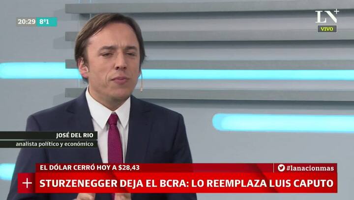 El análisis de José del Rio tras la renuncia de Sturzenegger