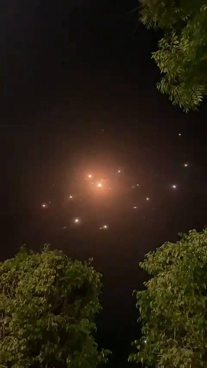 La Cúpula de Hierro en acción por los disparos de misiles desde Gaza