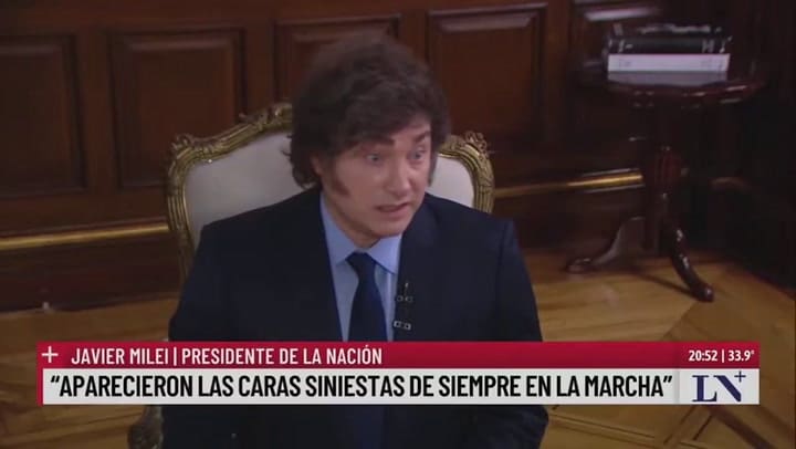 Milei: "La del sábado fue una marcha política anti-Milei"